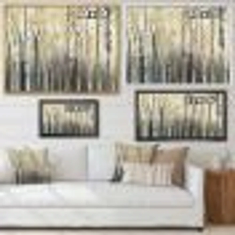 Golden Birch Forest I  Canvas Wall Art