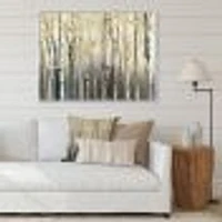 Golden Birch Forest I  Canvas Wall Art