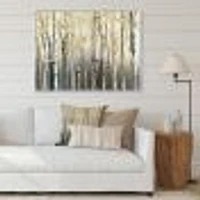 Toile « Golden Birch Forest I »