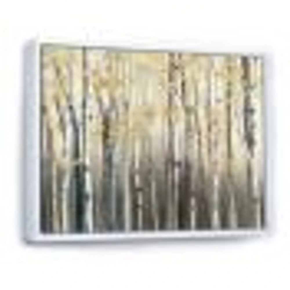 Toile « Golden Birch Forest I »