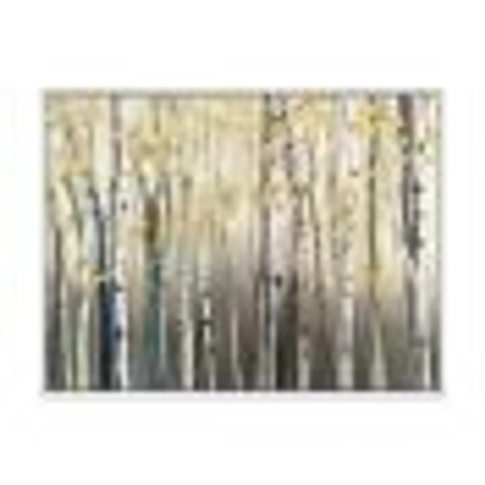 Toile « Golden Birch Forest I »