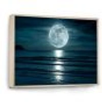 Toile « Super Moon Over The Sea I