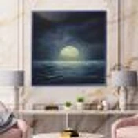 Super Moon Over The Sea II  Wall Art