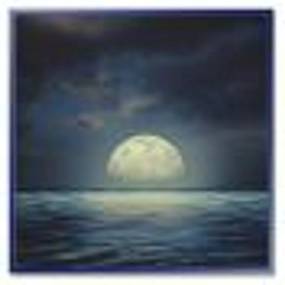 Super Moon Over The Sea II  Wall Art