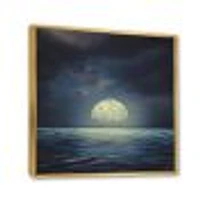 Super Moon Over The Sea II  Wall Art