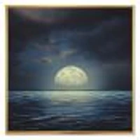 Super Moon Over The Sea II  Wall Art