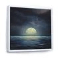 Super Moon Over The Sea II  Wall Art