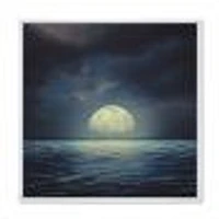 Super Moon Over The Sea II  Wall Art