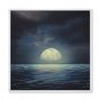 Super Moon Over The Sea II  Wall Art