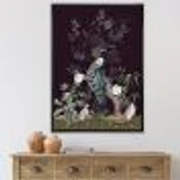 Toile « Chinoiserie with Birds and Peonies V »