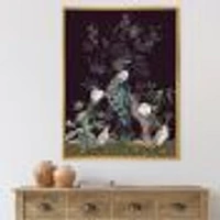 Toile « Chinoiserie with Birds and Peonies V »