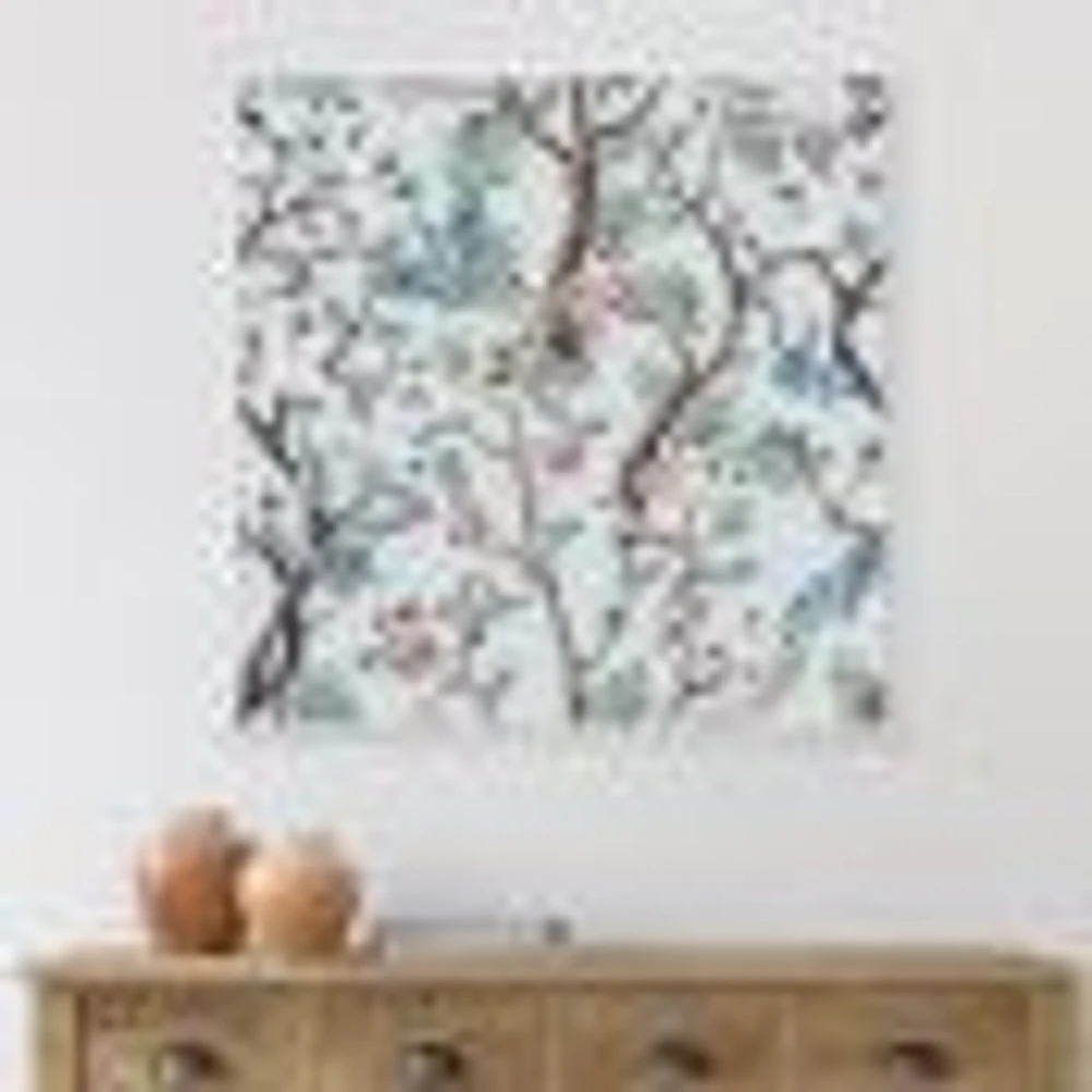 Chinoiserie with Birds and Peonies X  Wall Art