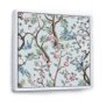 Toile « Chinoiserie with Birds and Peonies X