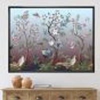 Chinoiserie with Birds and Peonies XI Wall Art