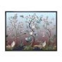 Chinoiserie with Birds and Peonies XI Wall Art