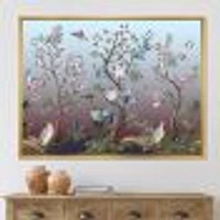 Chinoiserie with Birds and Peonies XI Wall Art