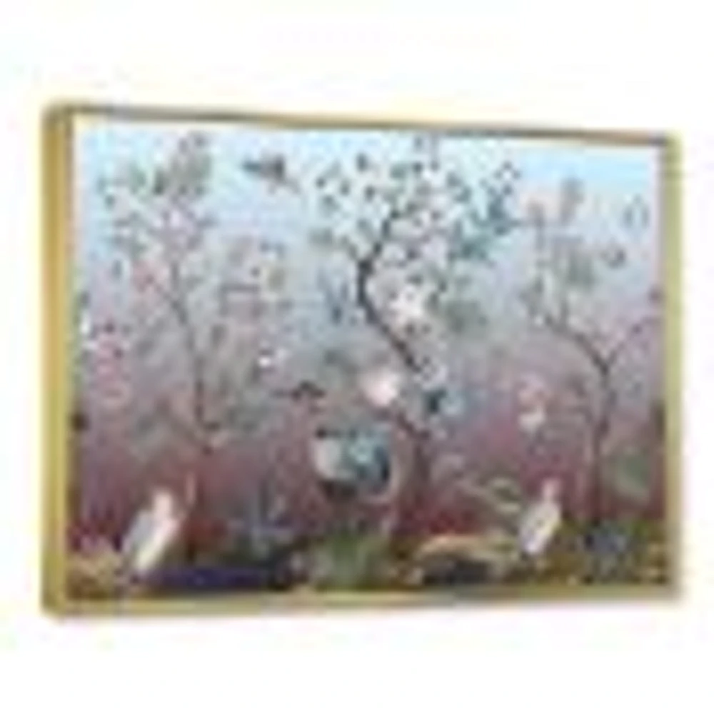 Chinoiserie with Birds and Peonies XI Wall Art