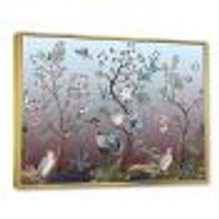 Chinoiserie with Birds and Peonies XI Wall Art