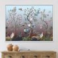 Chinoiserie with Birds and Peonies XI Wall Art