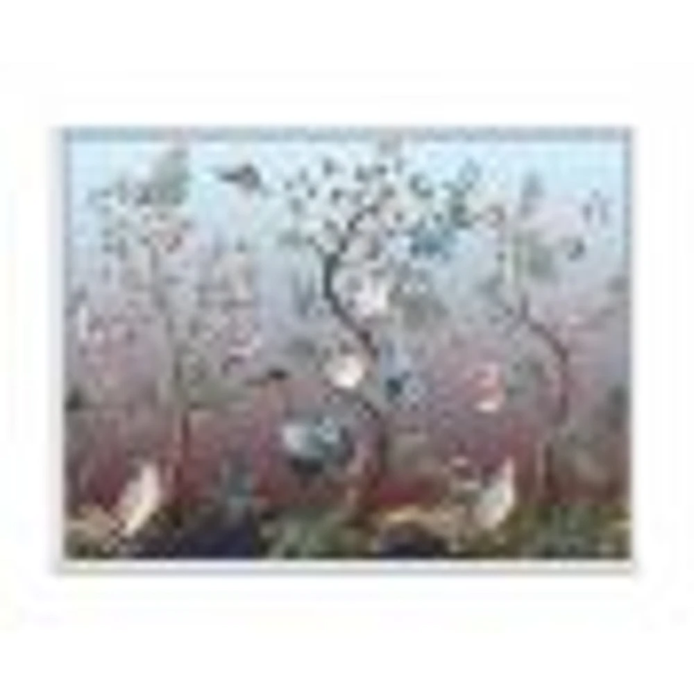 Chinoiserie with Birds and Peonies XI Wall Art