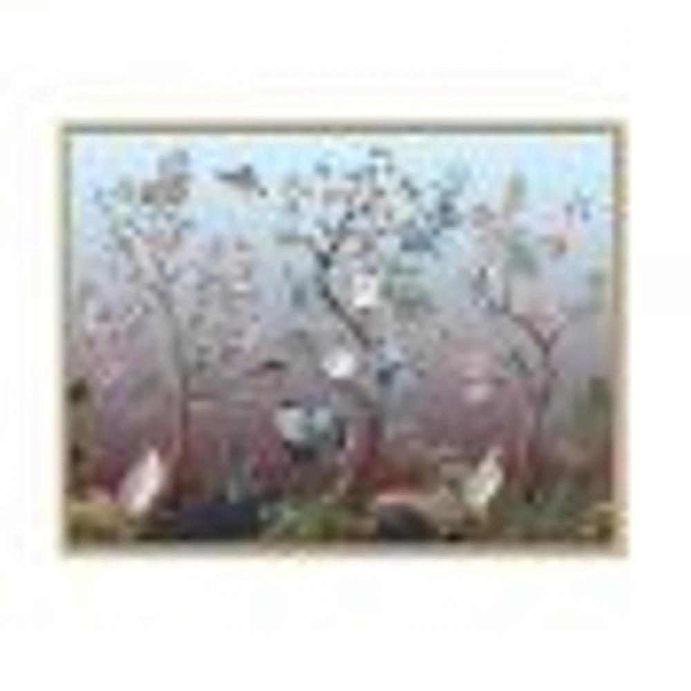 Chinoiserie with Birds and Peonies XI Wall Art