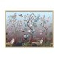 Chinoiserie with Birds and Peonies XI Wall Art