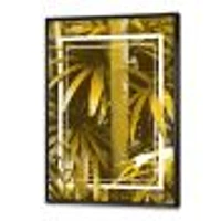 Toile « Yellow Bamboo and Tropical Leaves »