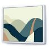 Toile « Abstract Geometric Landscape with Hills