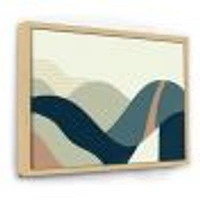 Abstract Geometric Landscape with Hills  Wall Art