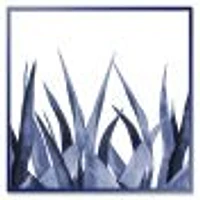 Toile imprimée « Navy Blue Agave Leaves »