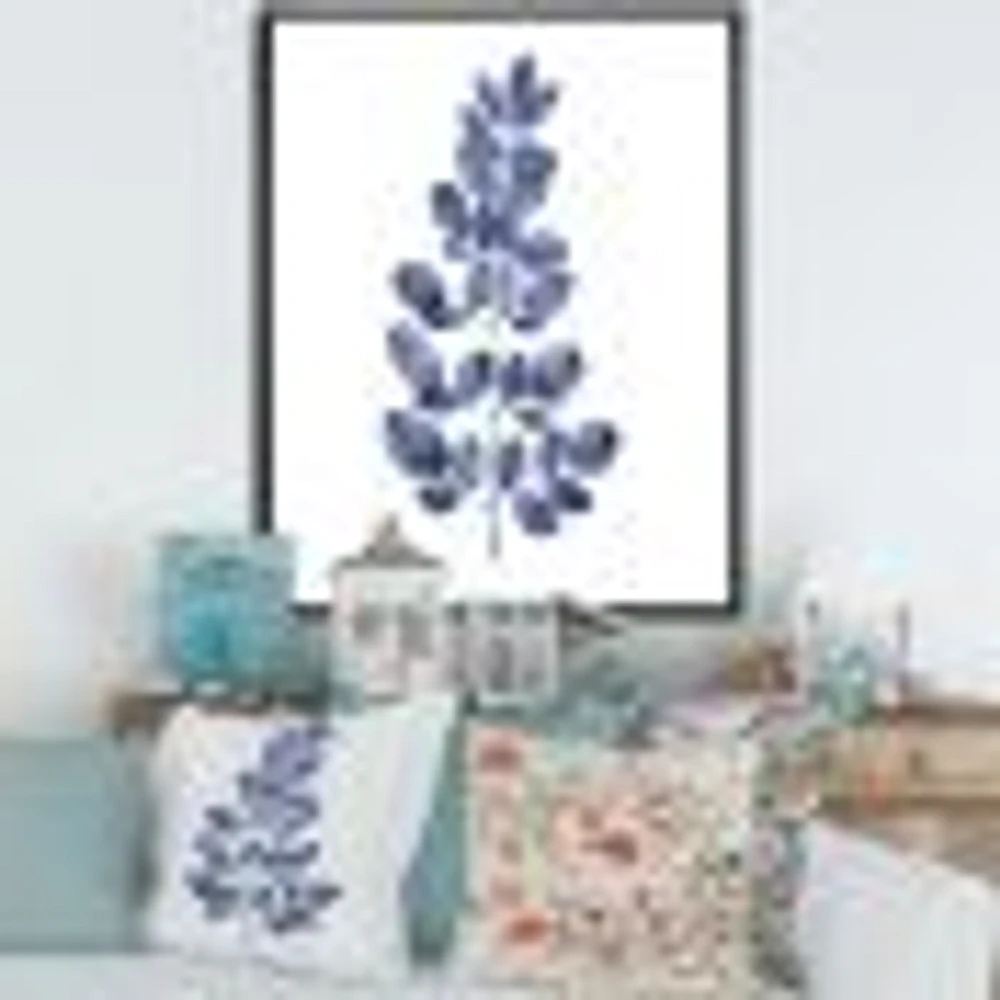 Navy Blue Eucalyptus II  Wall Art