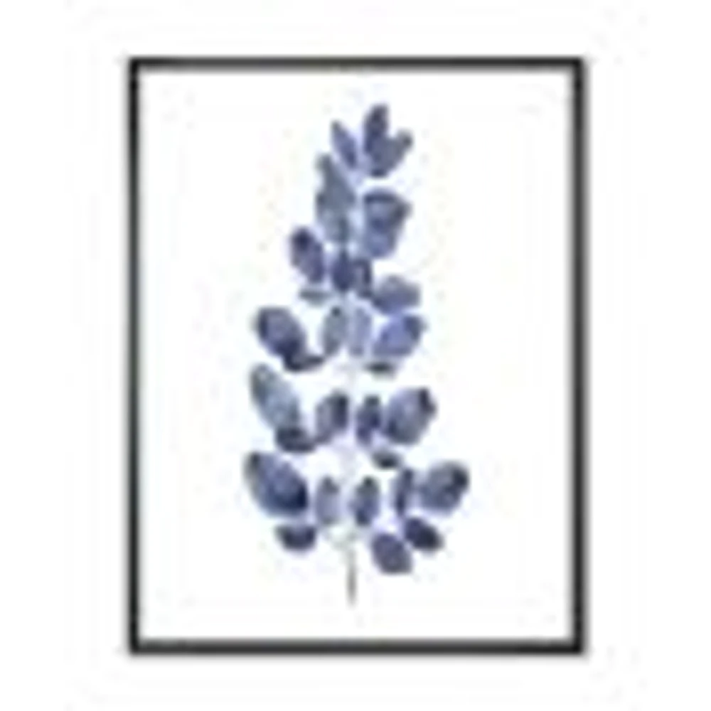 Navy Blue Eucalyptus II  Wall Art