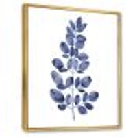 Navy Blue Eucalyptus II  Wall Art