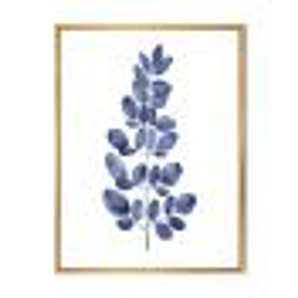 Navy Blue Eucalyptus II  Wall Art