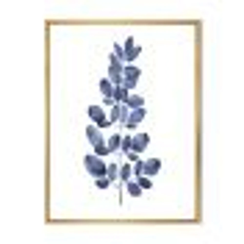 Navy Blue Eucalyptus II  Wall Art