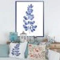 Navy Blue Eucalyptus II  Wall Art