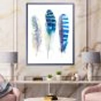 Colourful Boho Feathers I  Wall Art