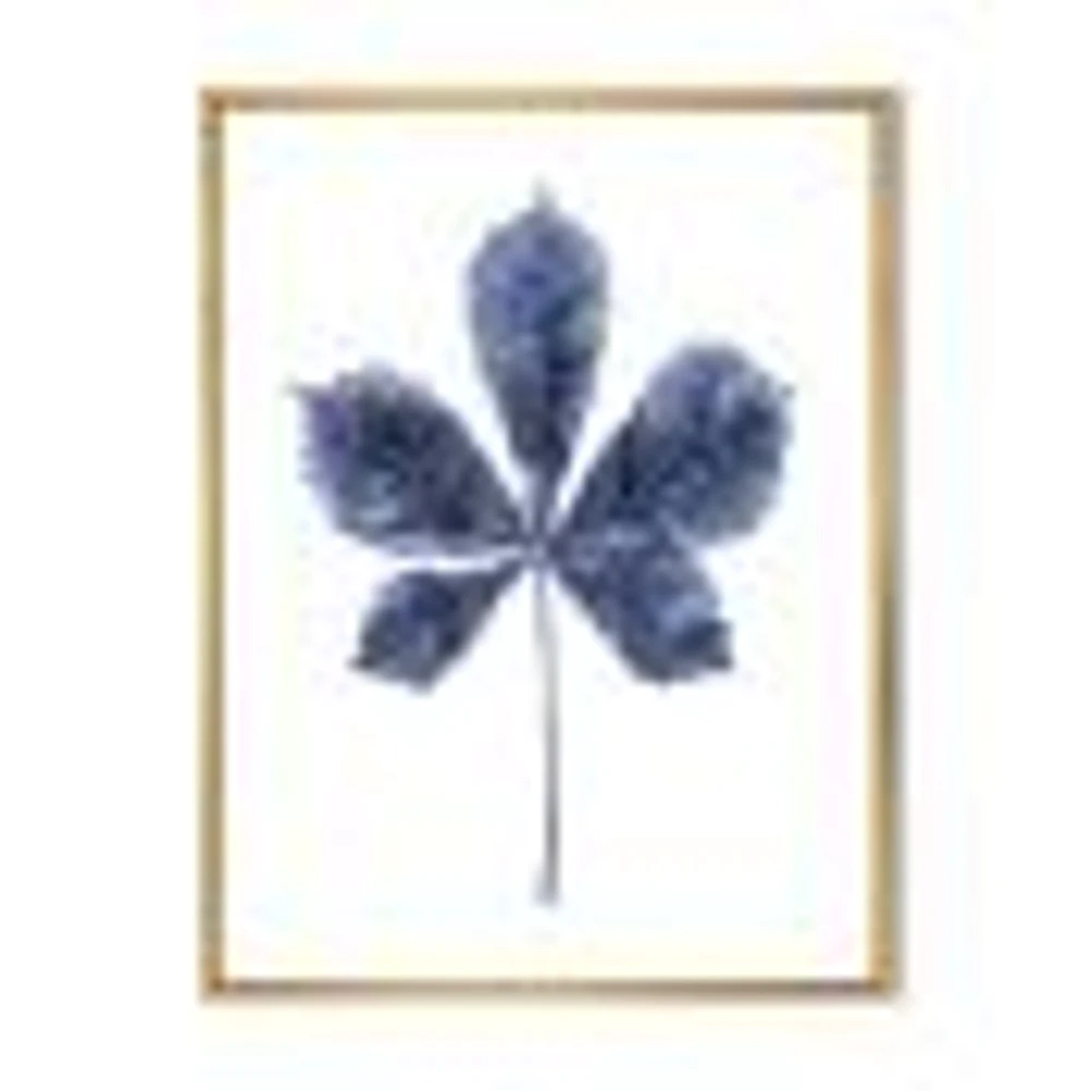 Toile « Navy Blue Chestnut Leaf »