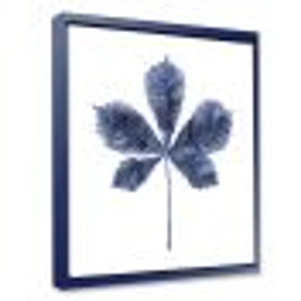 Toile « Navy Blue Chestnut Leaf »