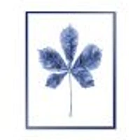 Toile « Navy Blue Chestnut Leaf »