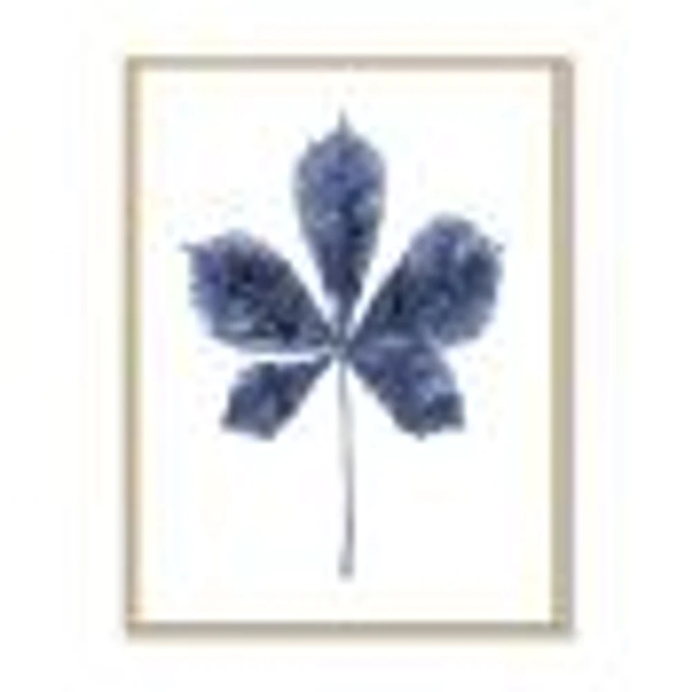 Toile « Navy Blue Chestnut Leaf »