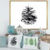 Toile « Conifer Cone Monochrome