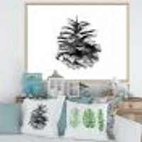 Toile « Conifer Cone Monochrome