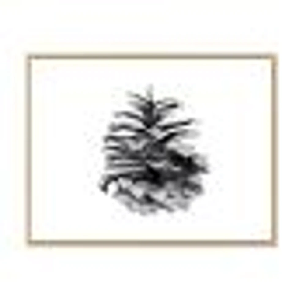 Toile « Conifer Cone Monochrome