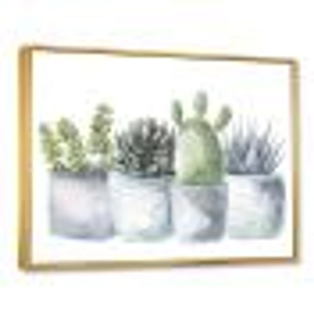 Toile « Cactus and Succulent House Plants I