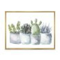 Toile « Cactus and Succulent House Plants I