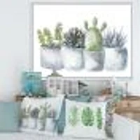 Toile « Cactus and Succulent House Plants I