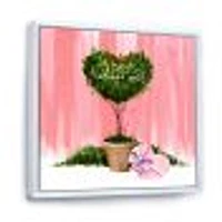 Toile « Heart Shaped Valentine House Plant