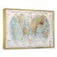 Ancient Map of The World II Wall Art