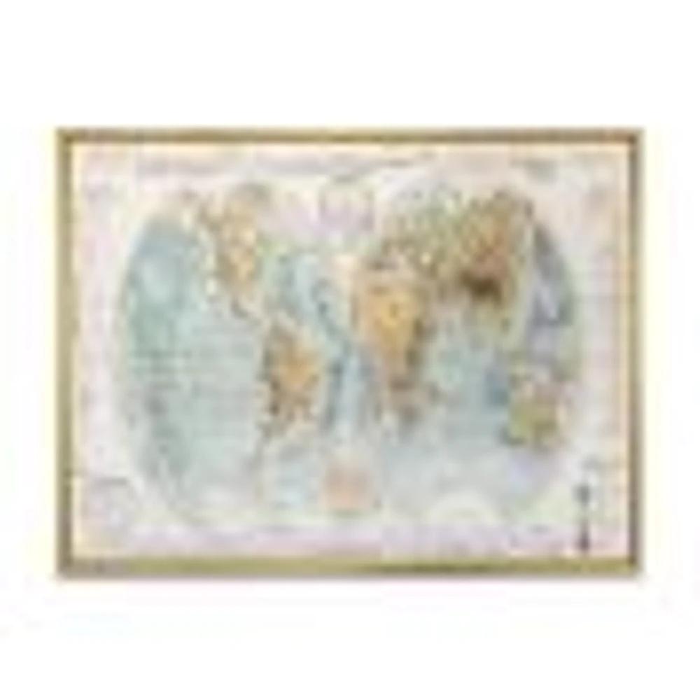 Ancient Map of The World II Wall Art